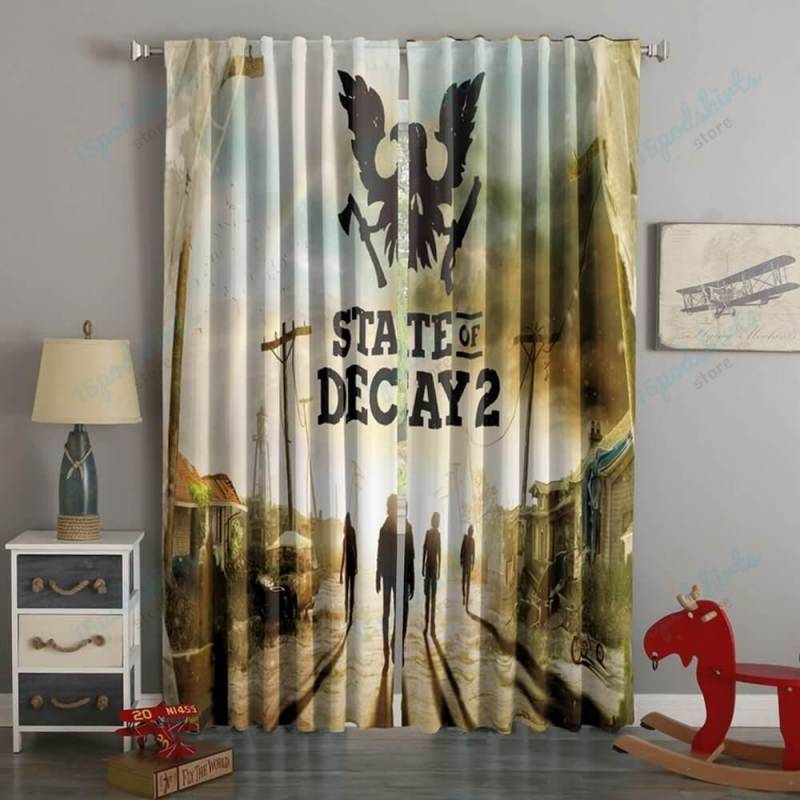 3D Printed State Of Decay 2 Style Custom Living Room Curtains