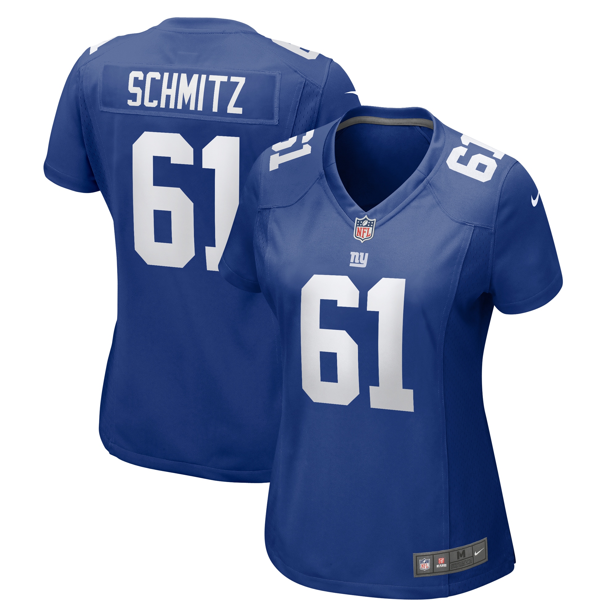 Women’s New York Giants John Michael Schmitz  Royal Team Game Jersey