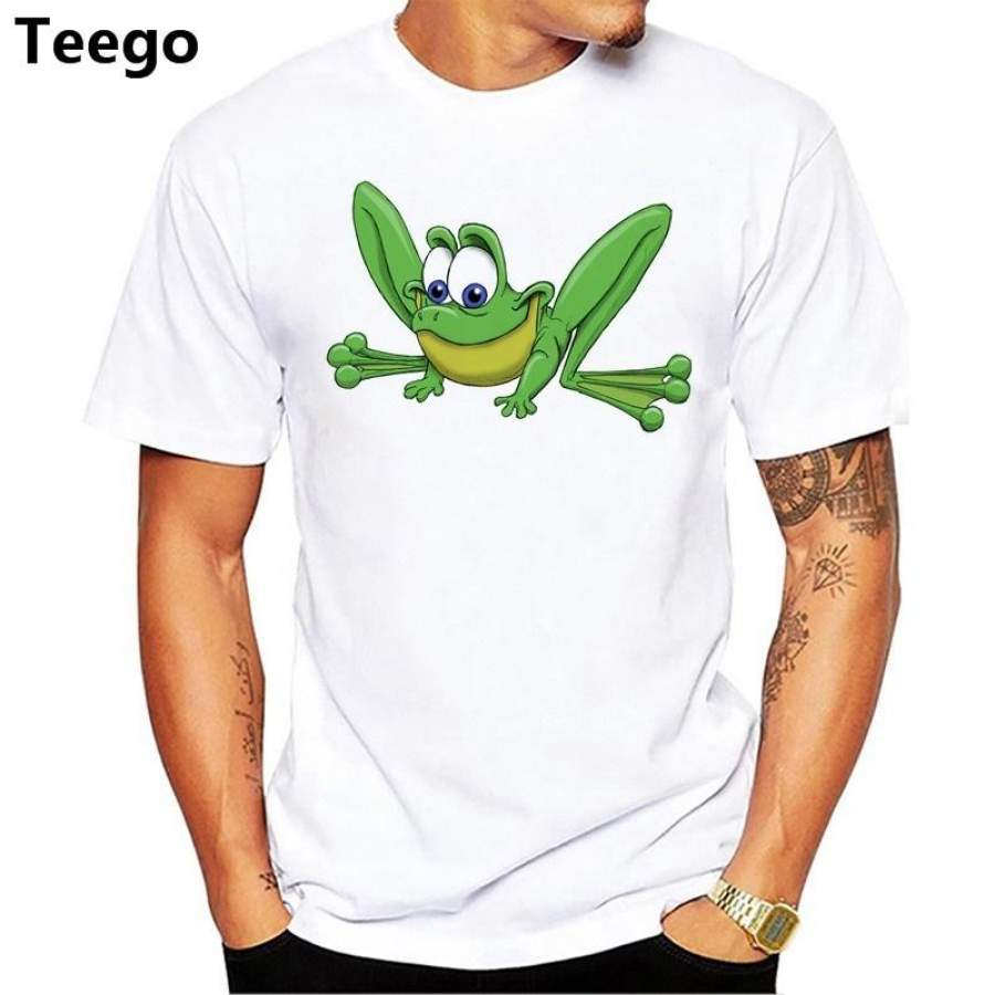 Frog Kingdom men T shirt new summer fashion men’s funny young men t-shirt wholesale casual tops