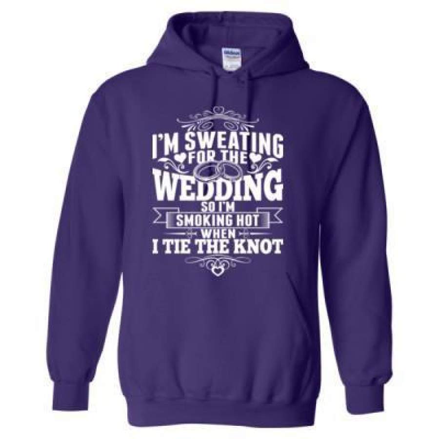 AGR Sweating For The Wedding Smoking Hot When Tie Knot – Heavy Blend™ Hooded Sweatshirt