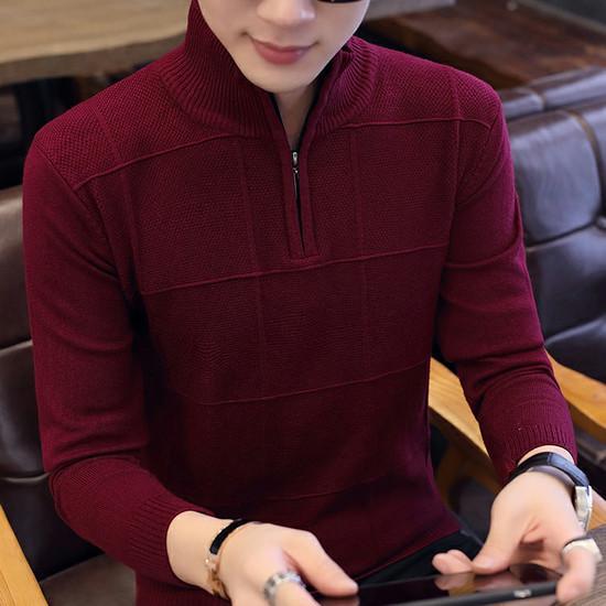 2020 Men’s Sweaters Autumn Winter Warm Cashmere Wool Zipper Pullover Sweaters Man Casual Knitwear Plus Size M-XXXL alx