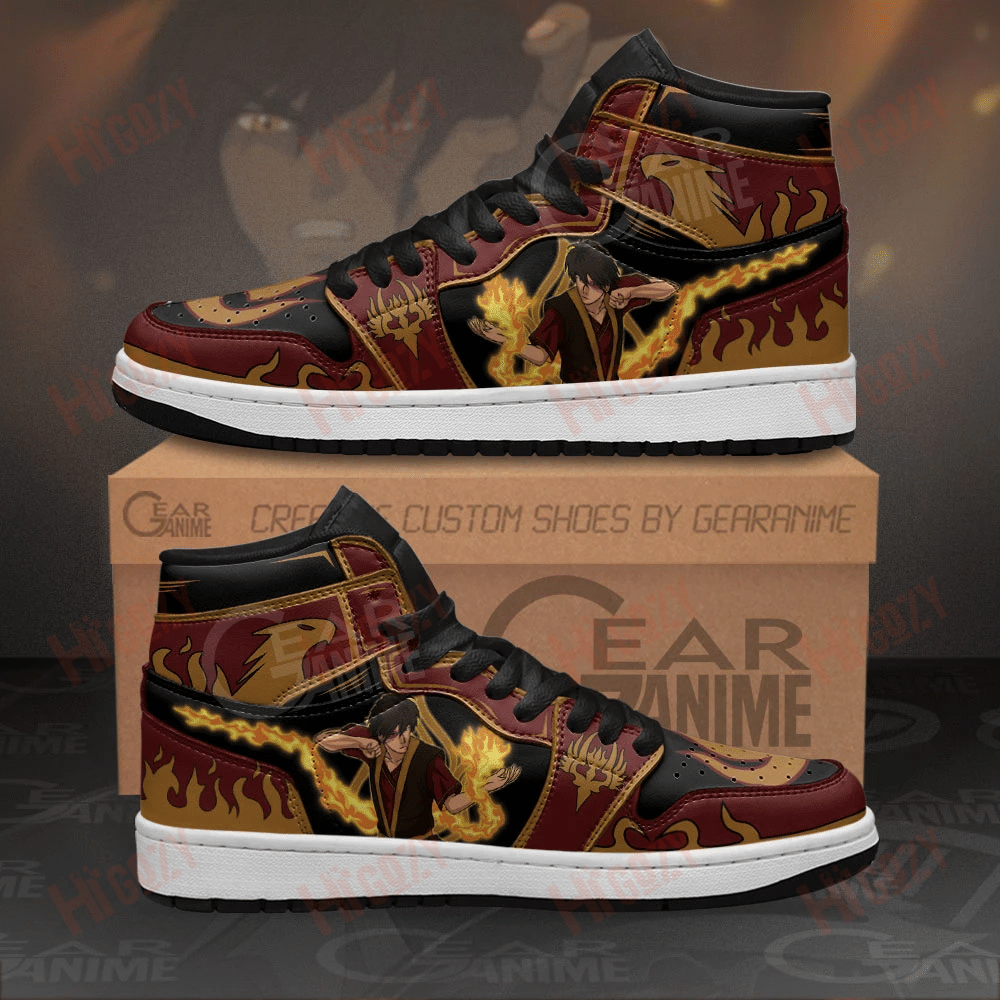 Zuko Sneakers Custom Avatar The Last Airbender Anime Shoes