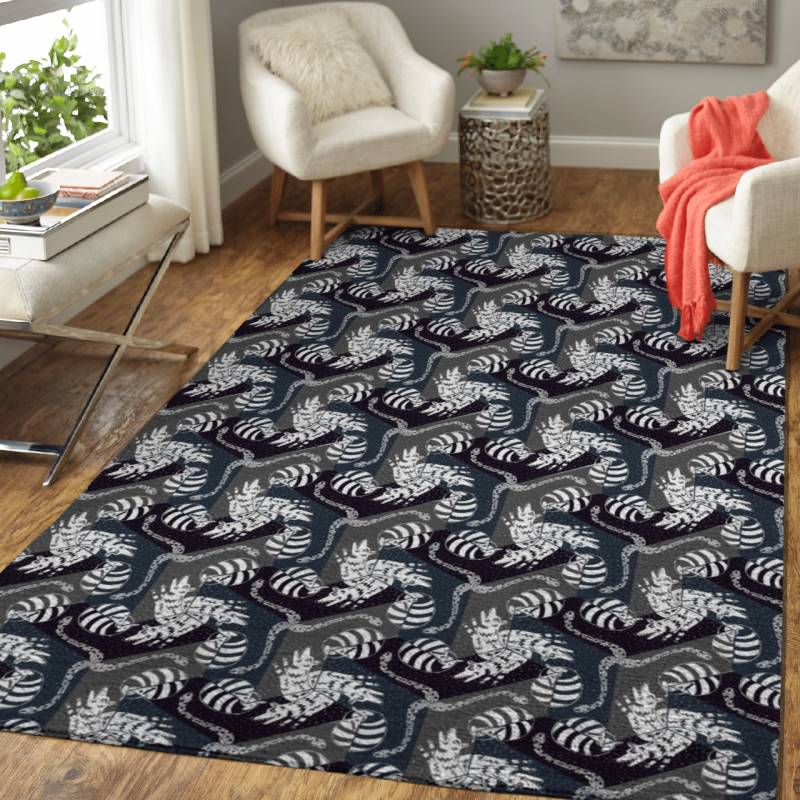 SNAKECOYOTEARMADILLO – Animals Area Rug Carpet