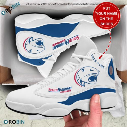 Personalized South Alabama Jaguars Air Jd13 Shoes Custom Sneakers