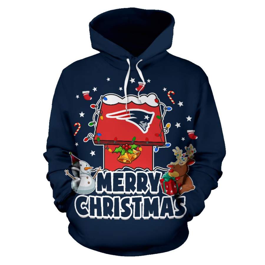 Funny Merry Christmas New England Patriots Hoodie 2019