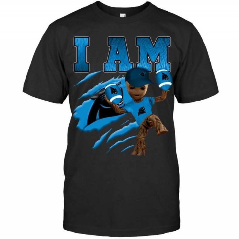 I Am Groot Loves Carolina Panthers Fan T Shirt – Gearpenguin.com