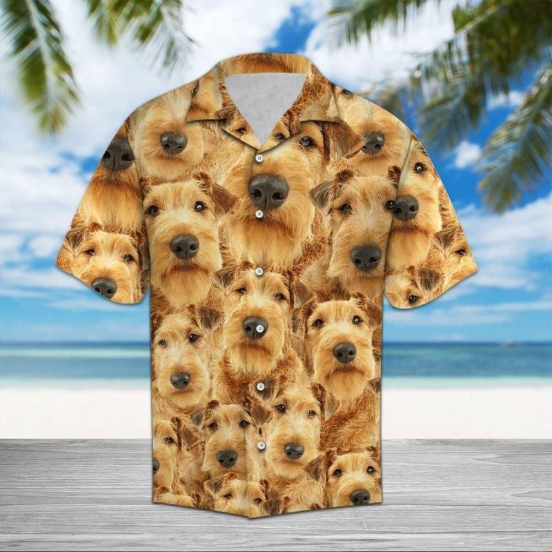 Artsyhomes Irish Terrier Awesome Hawaiian Ha105517