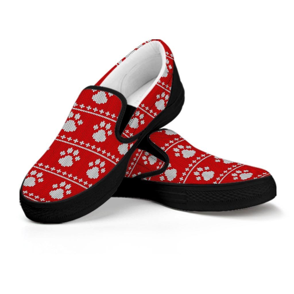 Ugly Christmas Paw Men’S Slip On Sneakers