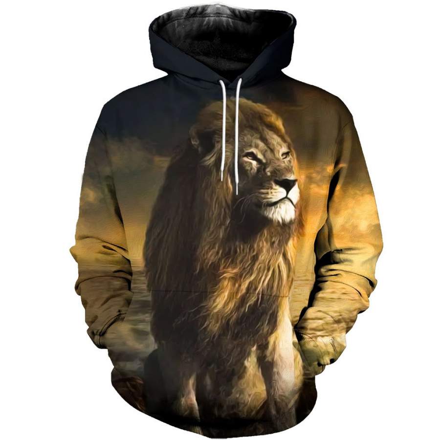 3D All Over Printed Simple Lion Shirts and Shorts