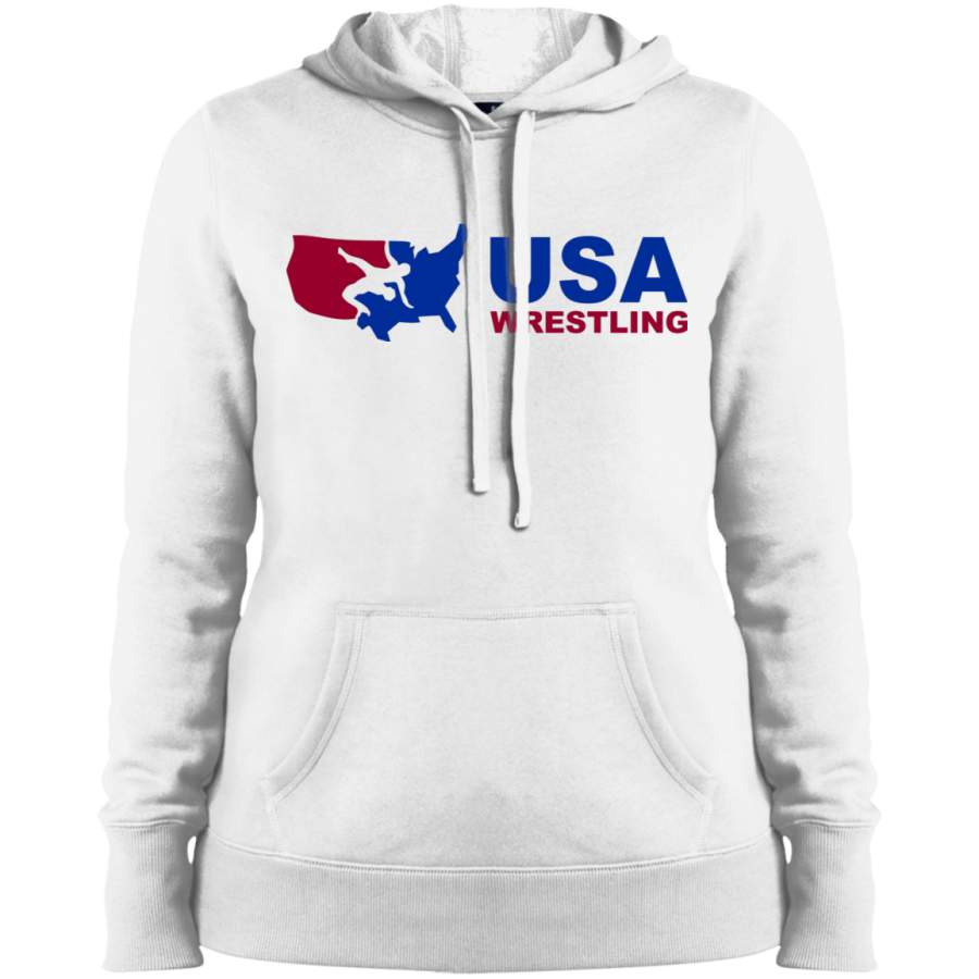 USA WRESTLING Ladies’ Pullover Hooded Sweatshirt T-Shirt