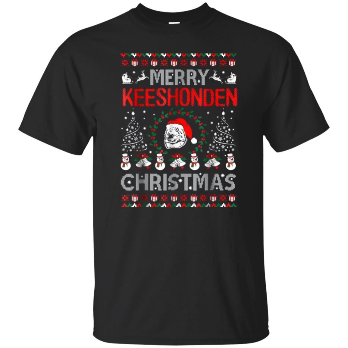 Check out this awesome Merry Keeshonden Christmas Ugly Sweater Tshirt