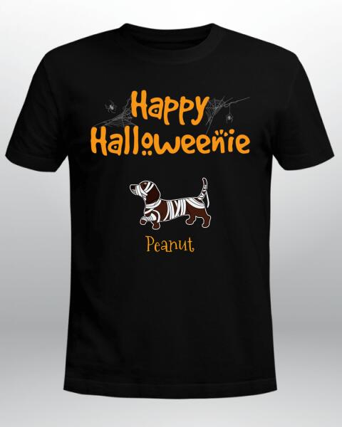 Personalized Dachshund Dog T Shirt, Custom Halloween Gift For Dog Lovers