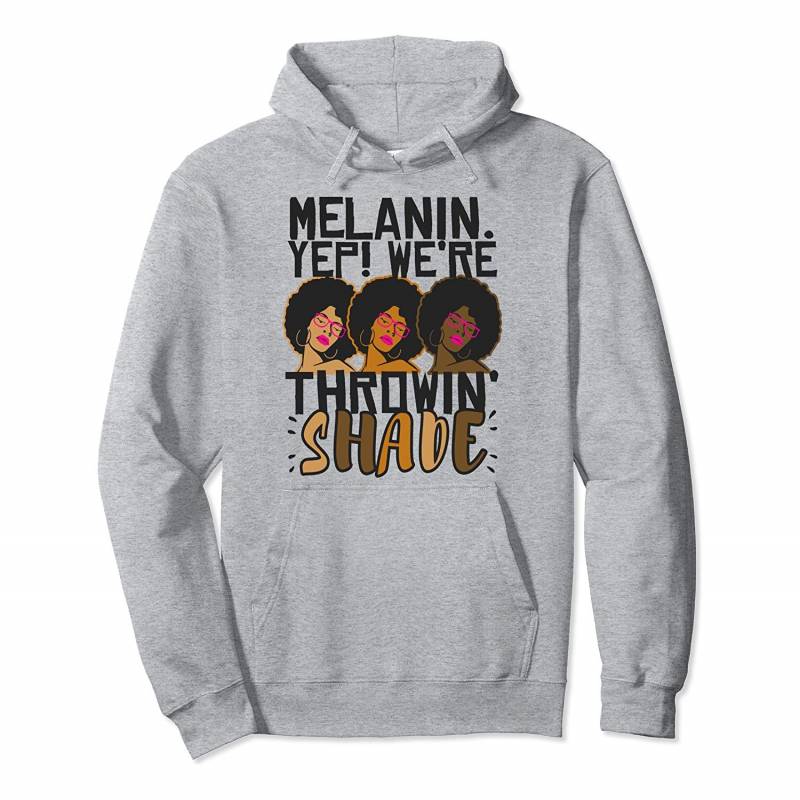 Black Queen History Month Melanin African American Women Pullover Hoodie, T-Shirt, Sweatshirt, Tank Top, Racerback, Dolman