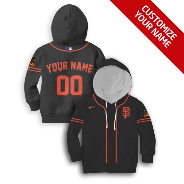 San Francisco Giants Personalized Unisex Kid Hoodie All Over Printed Unisex Kid Hoodie Us Size