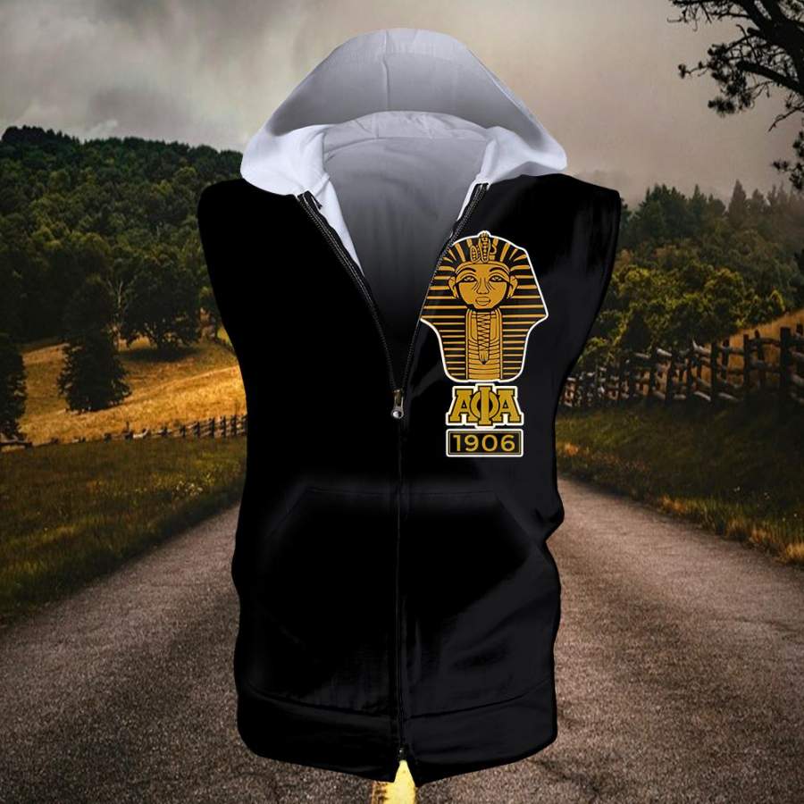 Alpha Phi Alpha Sleeveless Zip Hoodie 040620201