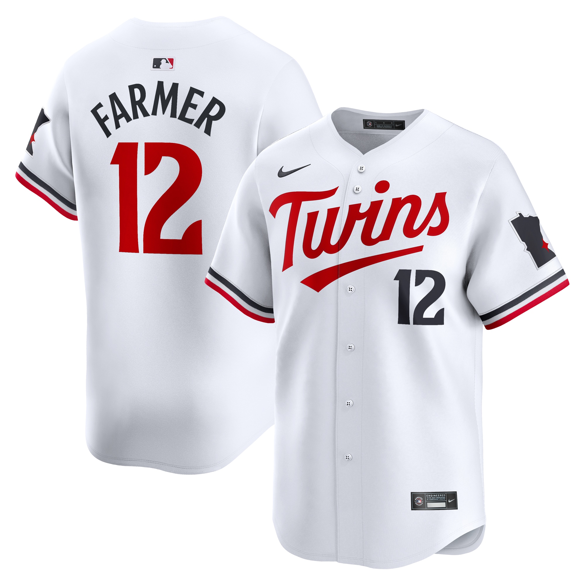 Kyle Farmer Minnesota Twins Home Limited Player Jersey – White