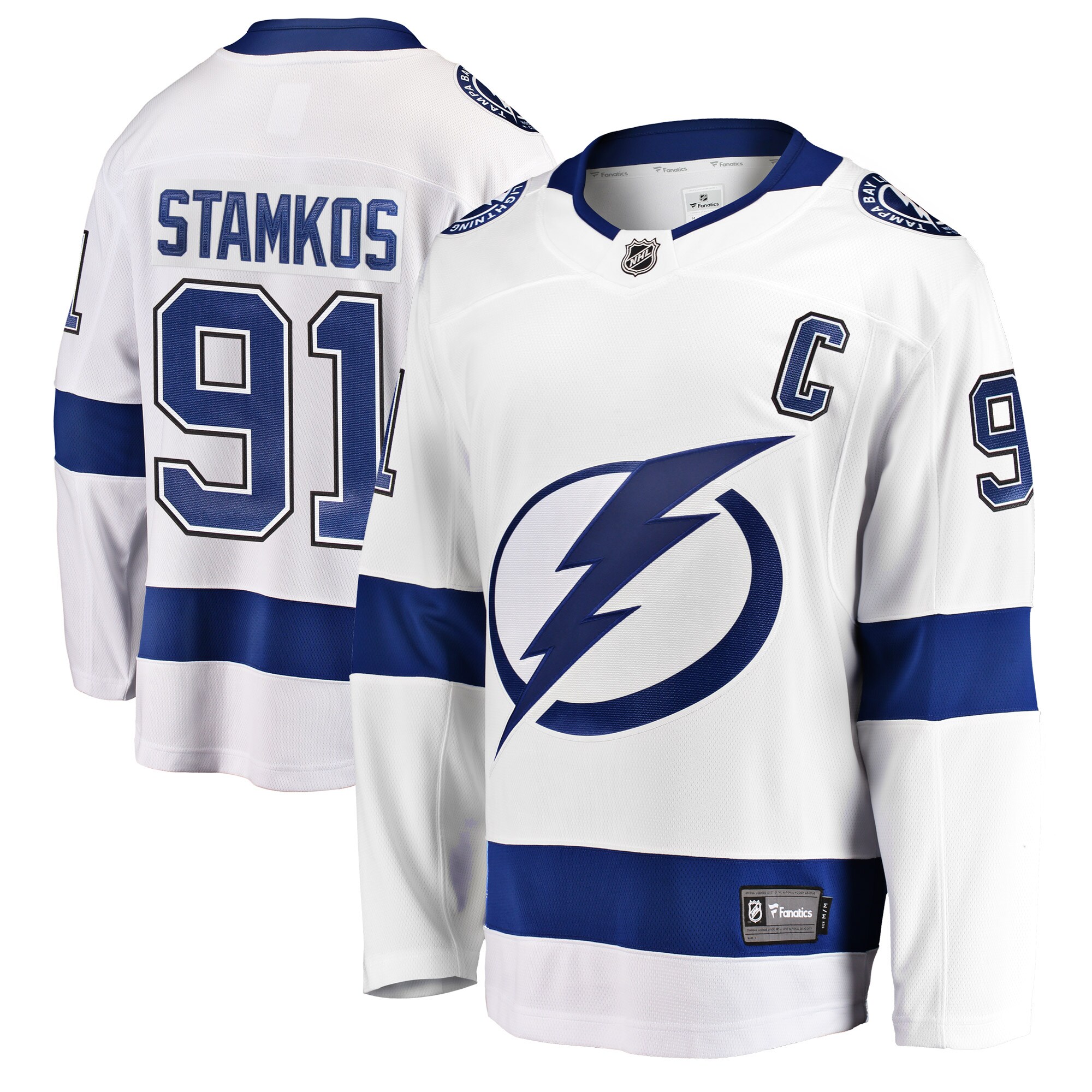 Men's Tampa Bay Lightning Steven Stamkos White Breakaway Player Jersey