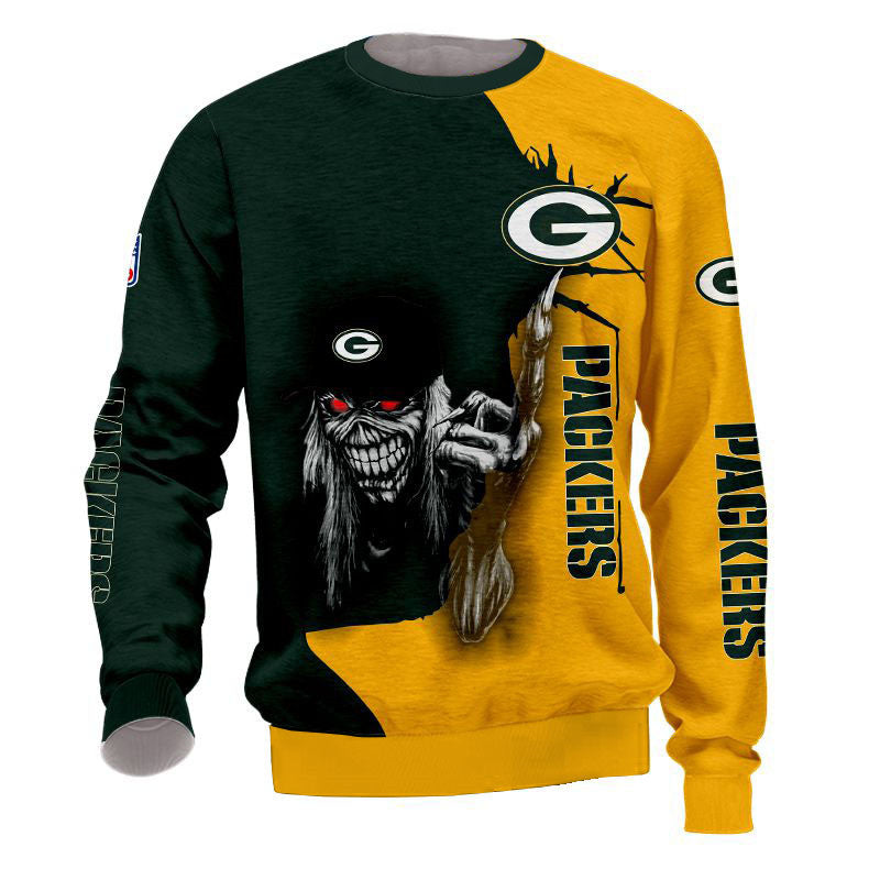 Green Bay Packers Crewneck Sweatshirt Iron Maiden Fuck