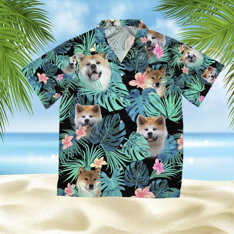 Felacia Akita Summer Leaves Hawaii Shirt Ha74325