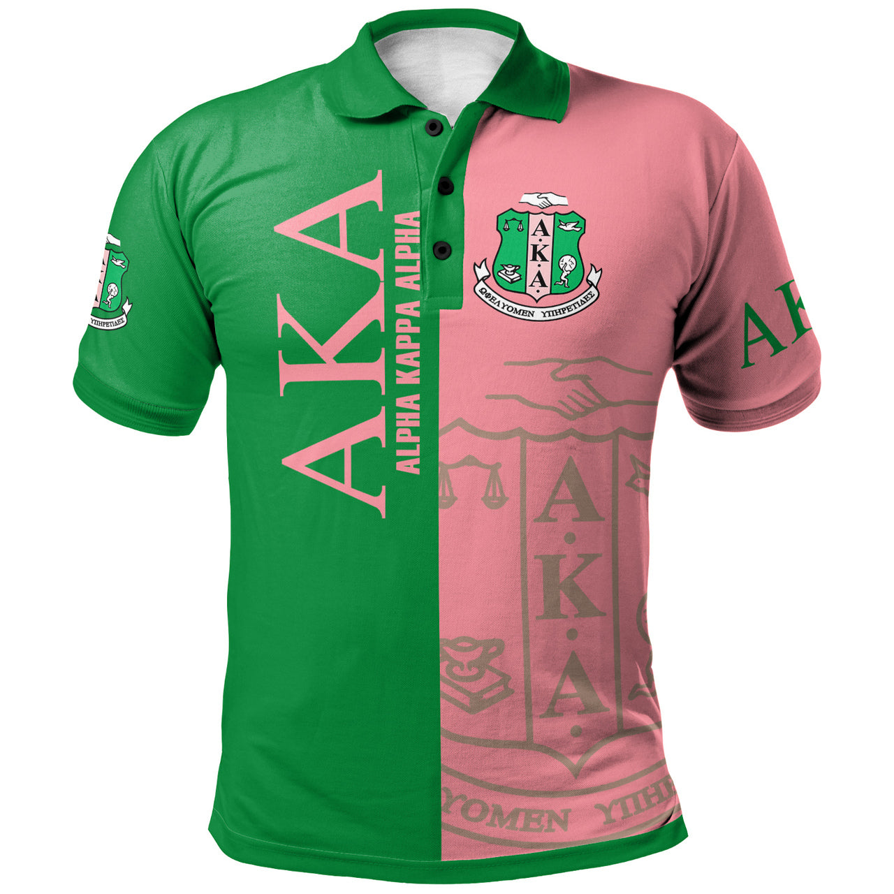 Alpha Kappa Alpha Polo Shirt Sorority Polo Shirt Vii