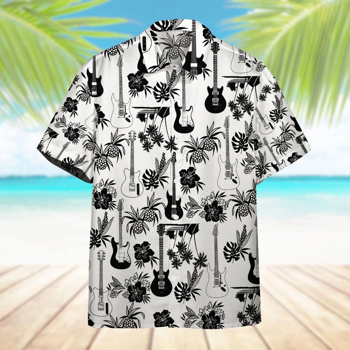 Electric Guitar Hawaii Shirt For Men Women Adult Ha84383