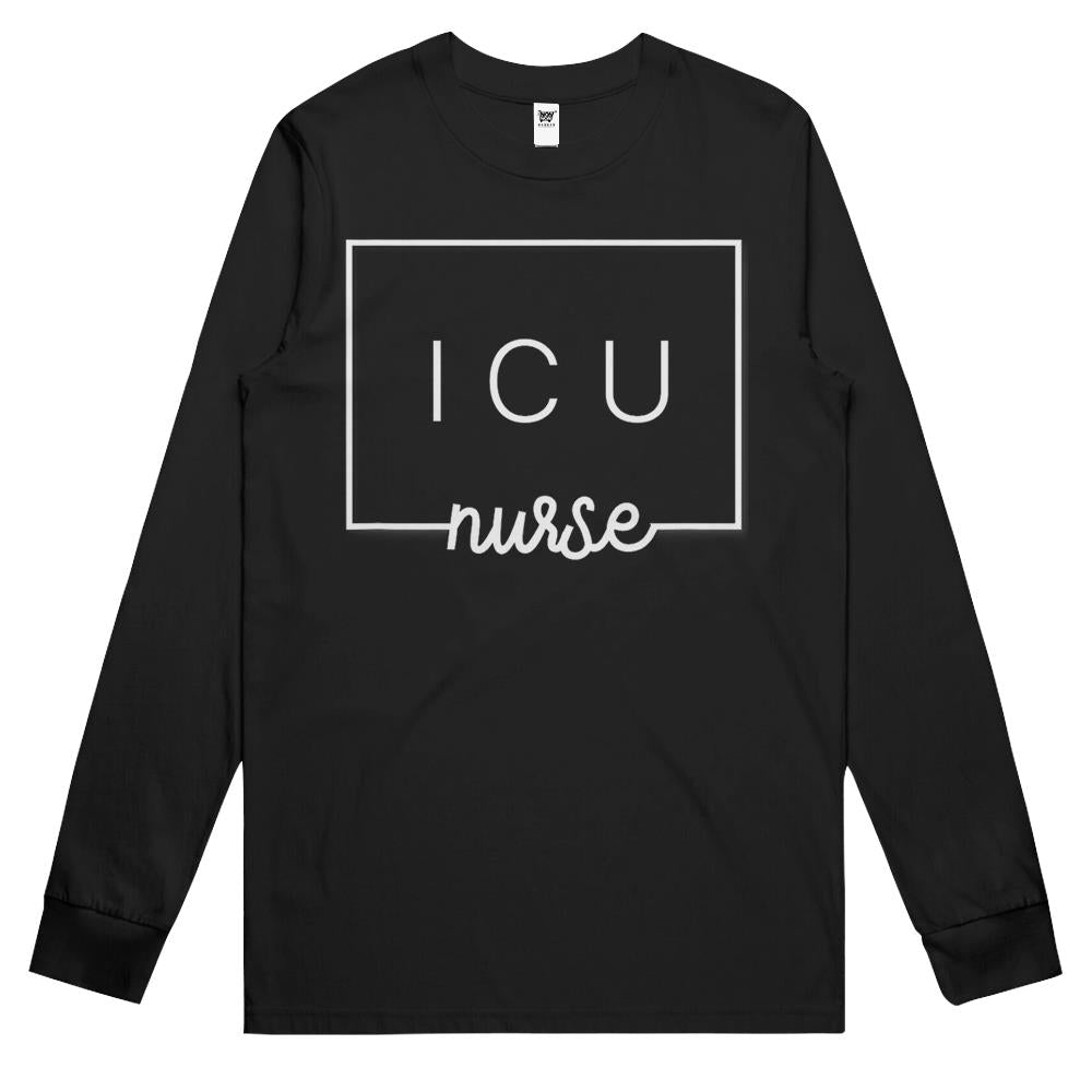 Cute Icu Nurse Squad Intensive Care Unit Long Sleeve T Shirts