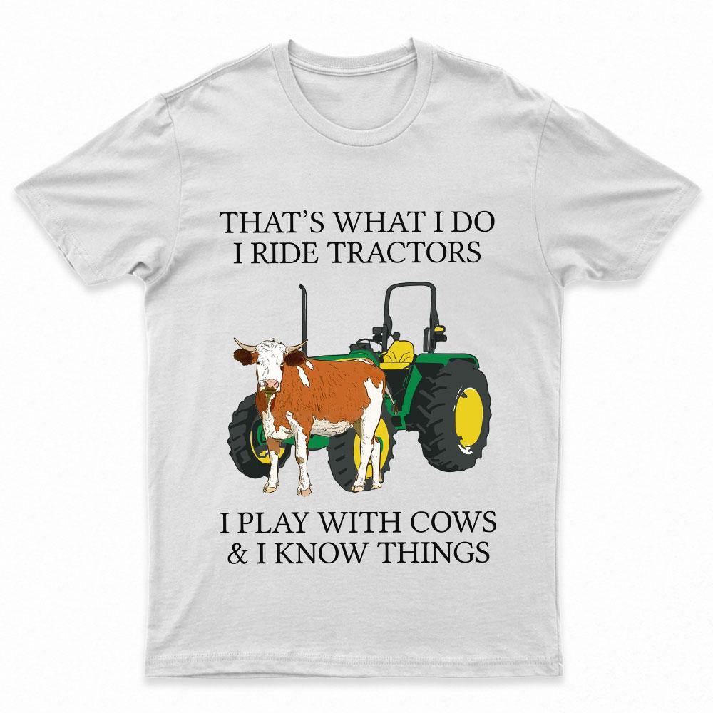 Ride Tractors Play With Animals Personalized Shirt