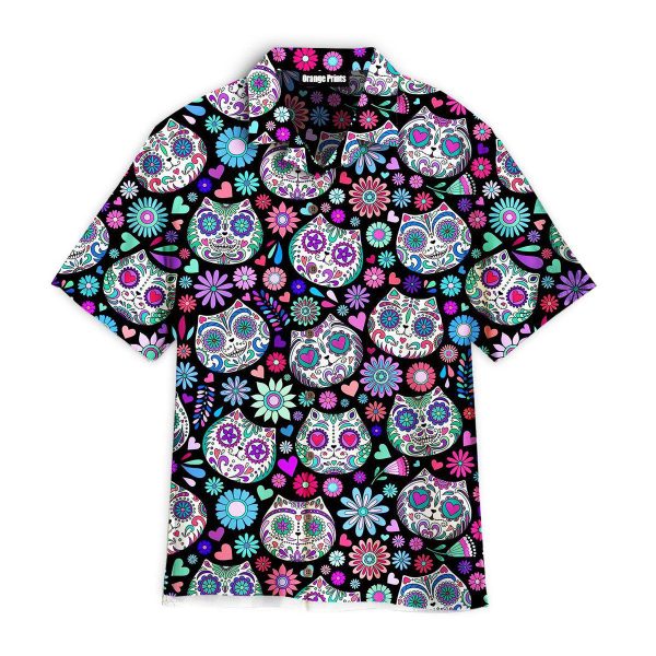 Day Of The Dead Sugar Skulls Pattern Hawaii Shirt For Men Women Ha88135