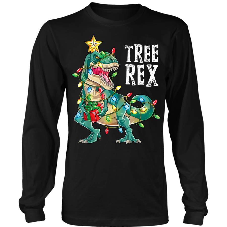 Dinosaur Tree Rex Funny Christmas Costume shirts - Emprints Store