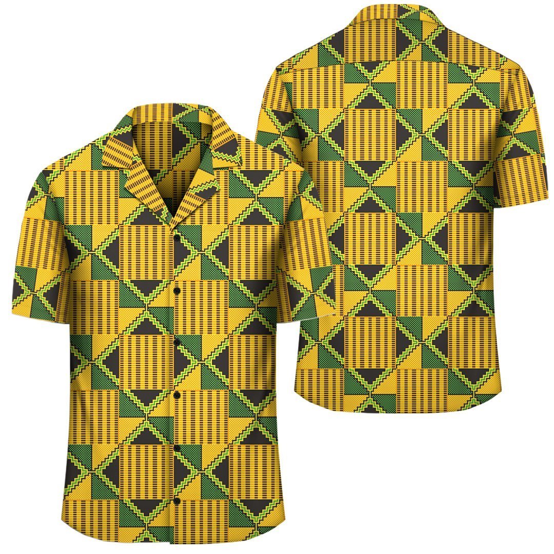 Africa Hawaiian Shirt – Kente Hawaiian Shirt Traditional Fabric J1