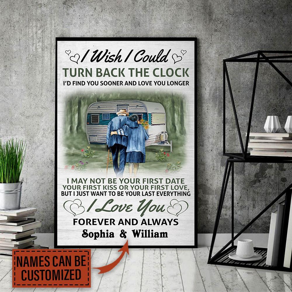 Aeticon Gifts Personalized Camping I Wish Could Turn Canvas Mom Dad Gift Home Decor