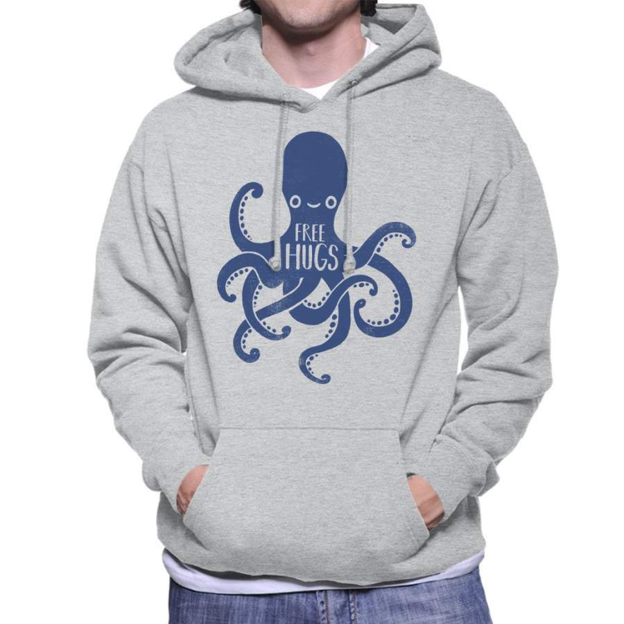 Octopus Free Hugs Men’s Hooded Sweatshirt