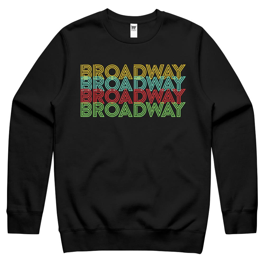 Retro Broadway Vintage Style – Musical Lovers Gift Crewneck Sweatshirt