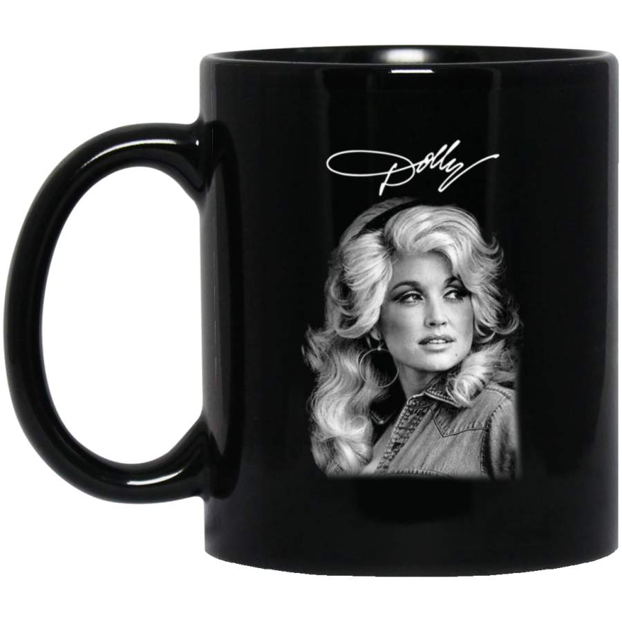 Dolly Parton Classic Vintage Black Mug