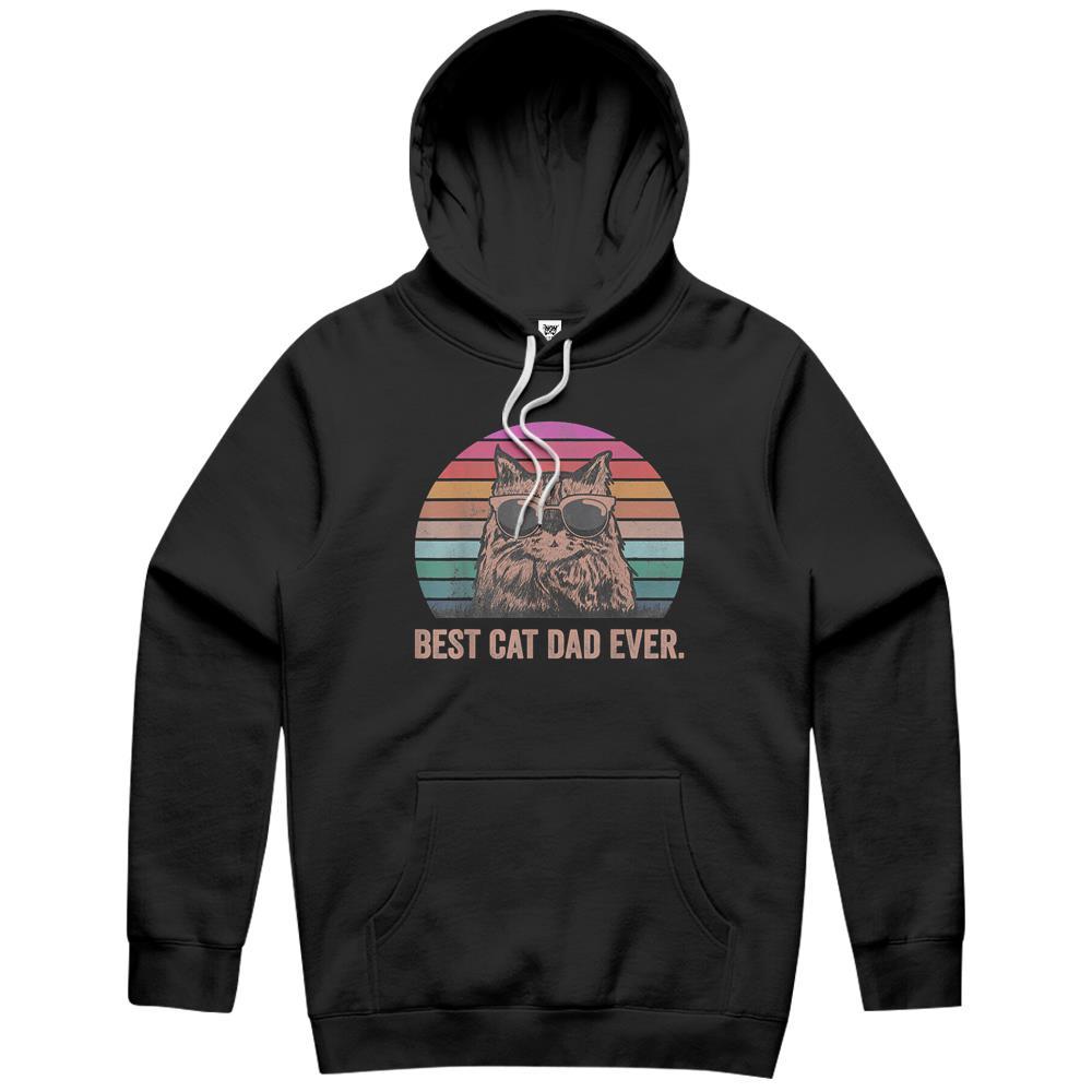 Best Cat Dad Ever Papa Birthday Father’s Day Kitten Hoodie