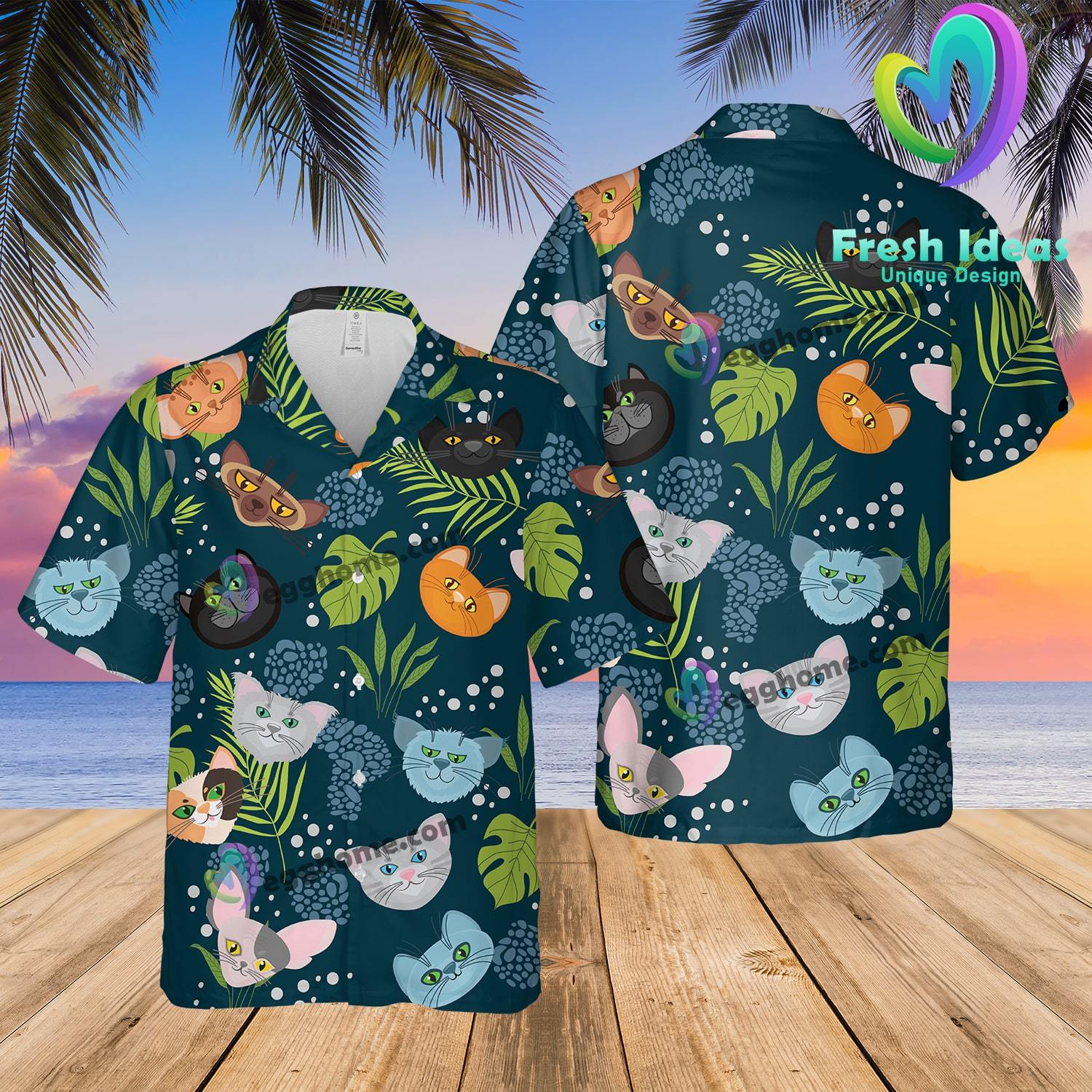 Best Cat Lovers Ever Summer Hawaii Beach Shirt Ha41603