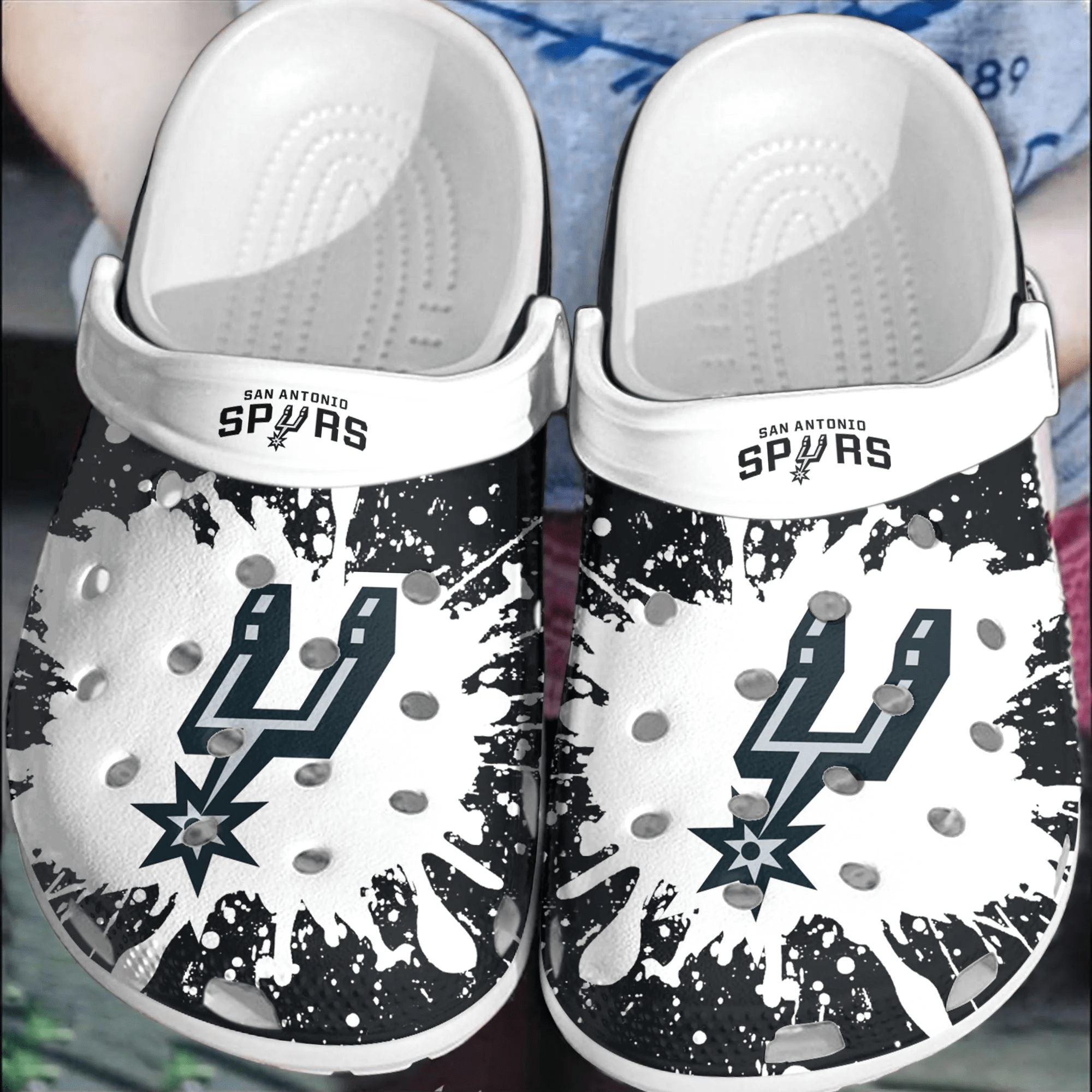 San Antonio Spurs Basketball Crocband Comfortable Crocss Shoes Clogs For Men Women