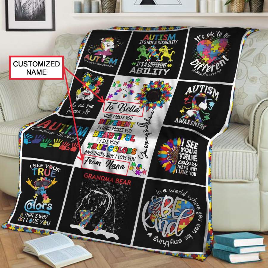 Different – Beautiful- True Colors 3D Throw Blanket