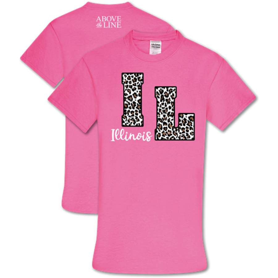 Couture Above The Line Soft Collection Leopard Illinois T-Shirt