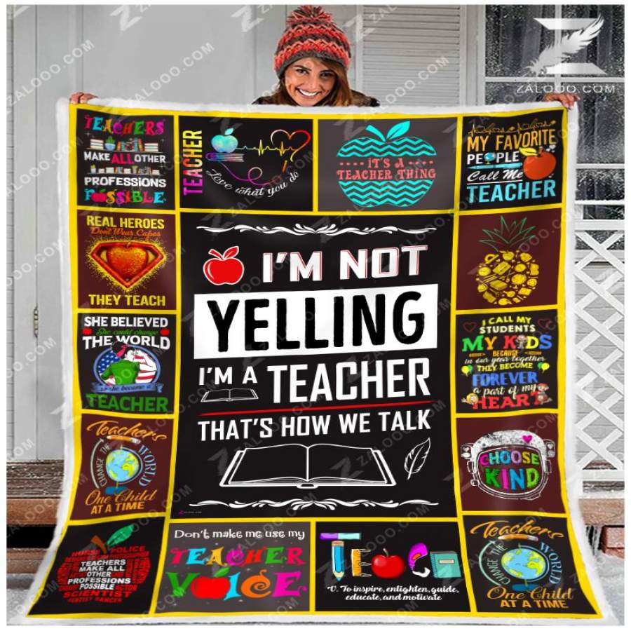 Zalooo – Fleece Blanket – TEACHER – That’s how we talk