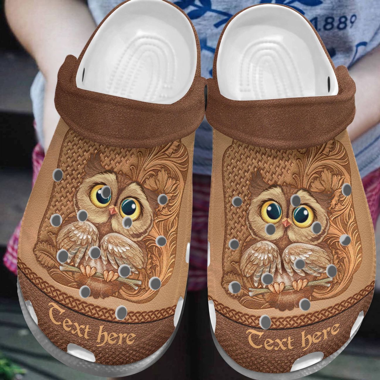 Owl Personalize Clog, Custom Name, Text, Fashion Style For Women, Men, Kid, Print 3D Personalized Lovely Owl