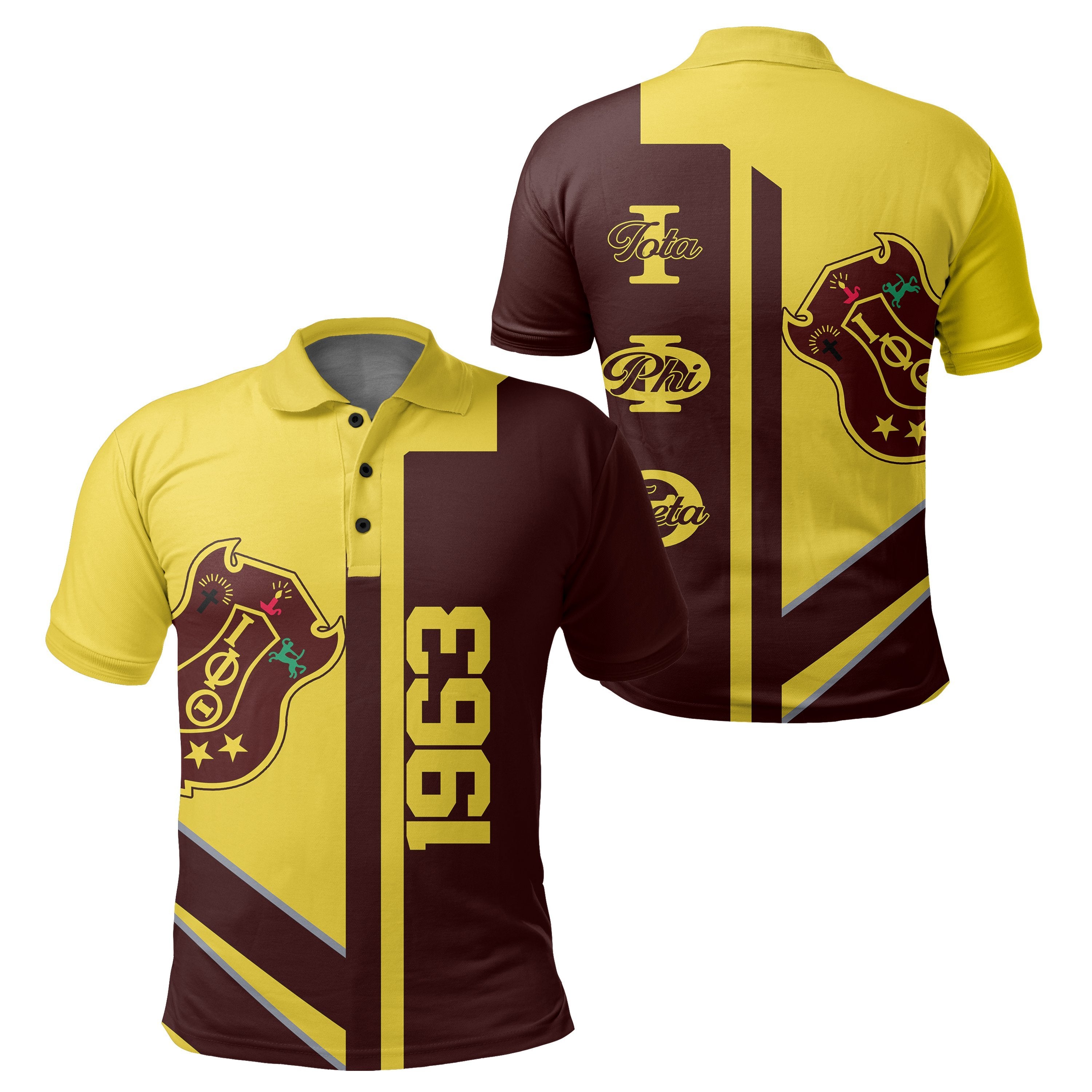 Greek Life Shirt – Iota Phi Theta Ipt Half Concept Polo Shirt