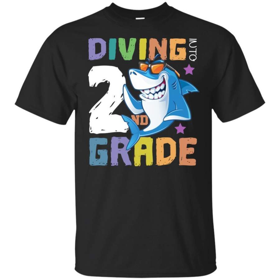 AGR Roaring Into 2st Grade Shark Shirt Back To School Shirt