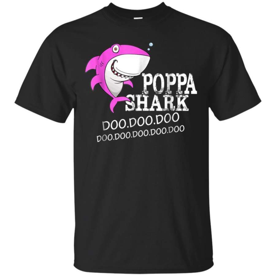 AGR Poppa Shark Baby Mommy Daddy Matching Family Shark Shirt Jaq T-shirt