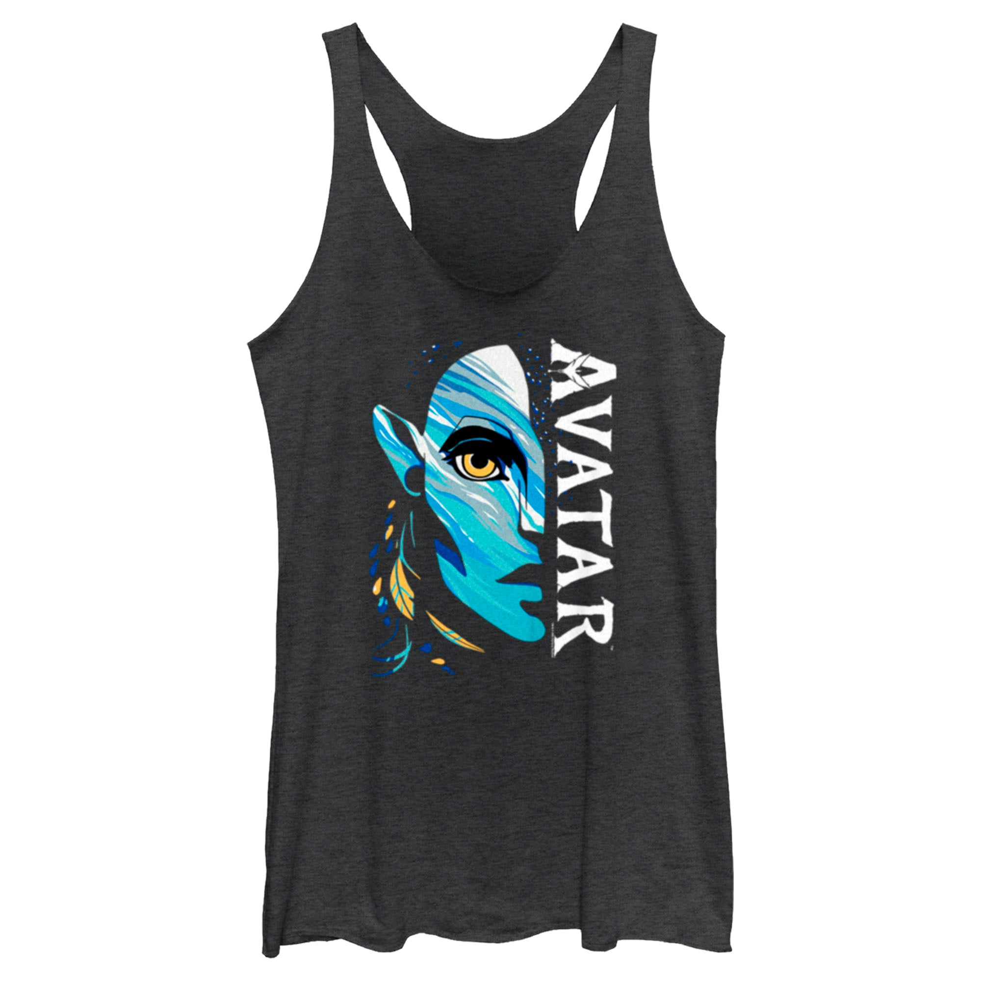 Women’S Avatar: The Way Of Water Neytiri Half Face Logo Racerback Tank Top