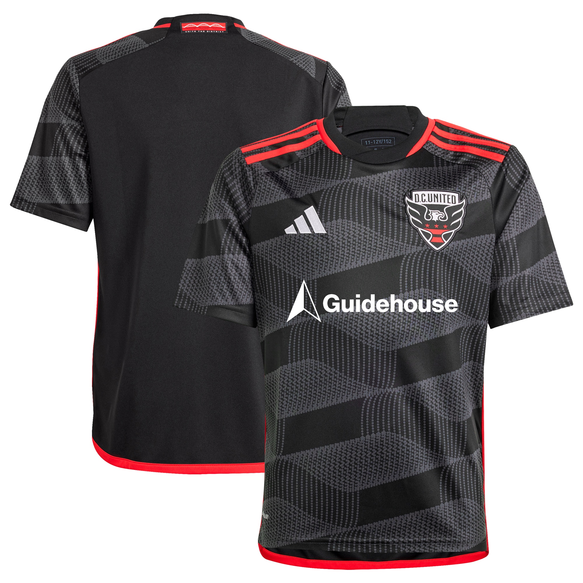 D.C. United Youth 2024 The Icon Kit Replica Jersey  Black