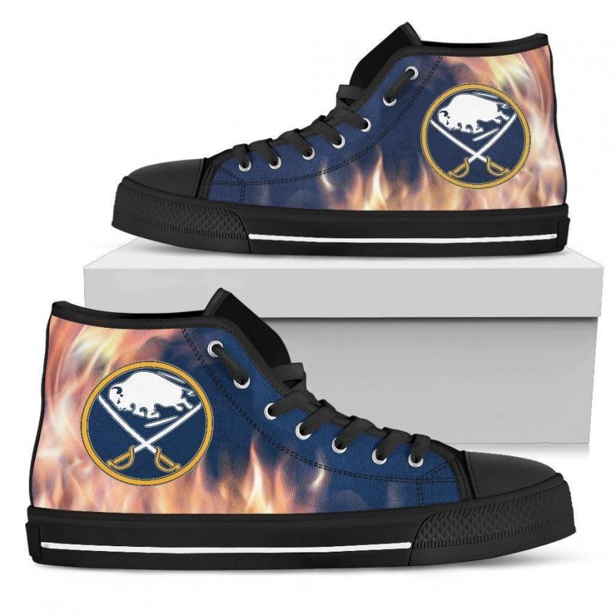 Fighting Like Fire Buffalo Sabres High Top Shoes #343