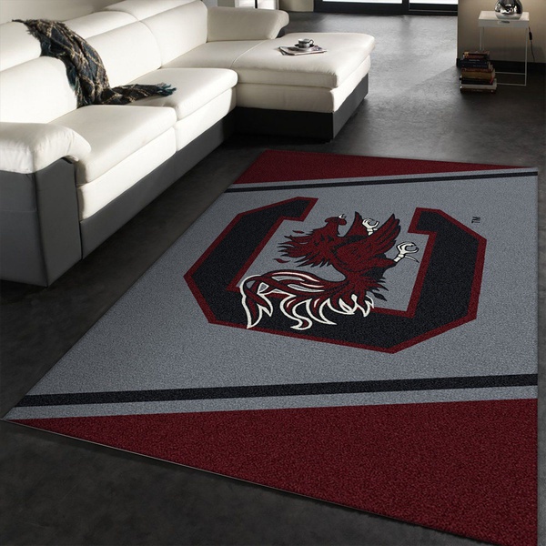 College Spirit South Carolina Sport Area Rug Carpet Team Logo Family Gift US Decor