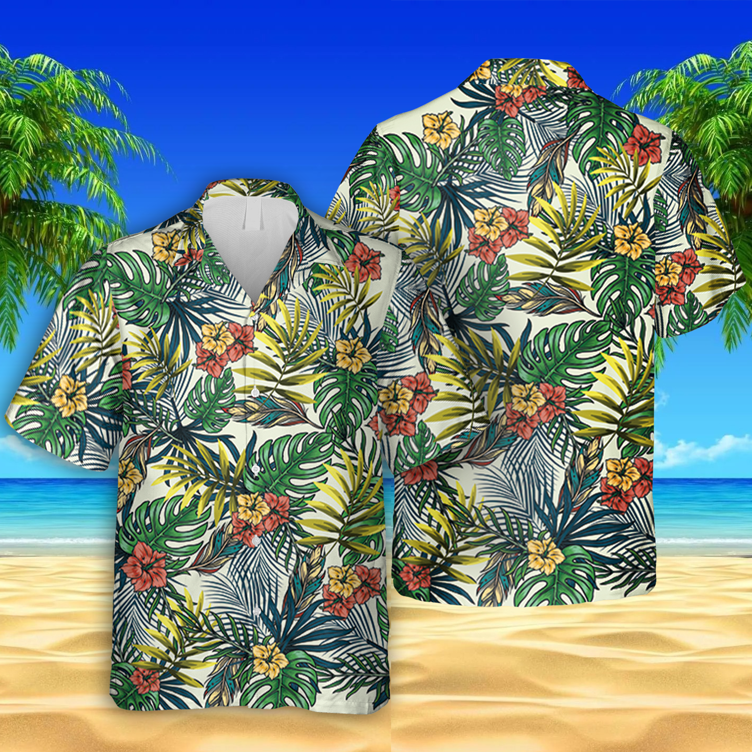 Tropical Plants Hawaiian Beach Day Gift Ha34773