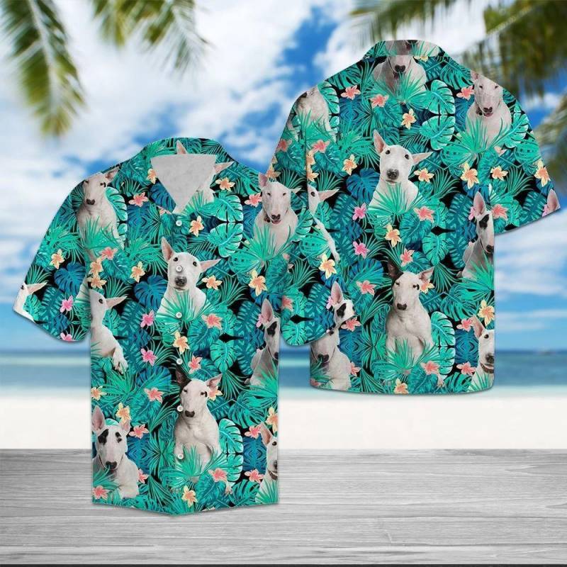 Bull Terrier Tropical Hawaii Shirt Ha37307